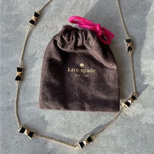 Kate Spade gold bow necklace